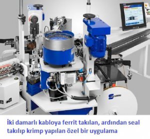 Tam Otomatik Kablo Kesme ve Terminal Krimp (Çakma) Makinesie